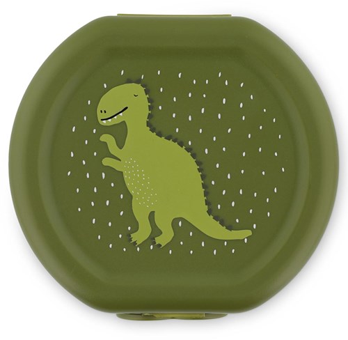 Trixie boîte à goûter set avec clip - Mr. Dino - sans BPA - pour l'école et les sorties