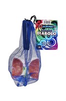 Diabolo en caoutchouc Acrobat avec bâtons en aluminium - Orange-2
