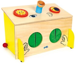 Small Foot - Boîte à toucher en bois jouet éducatif jeu sensoriel