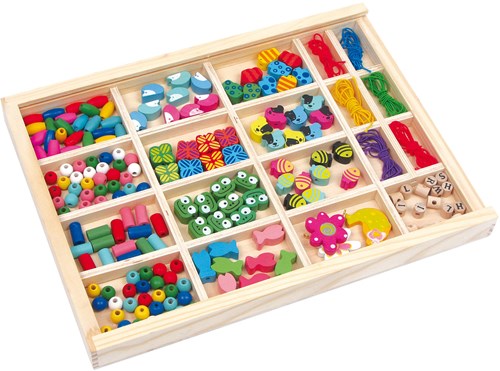 Small Foot coffret de perles en bois - création de bijoux pour enfants-2