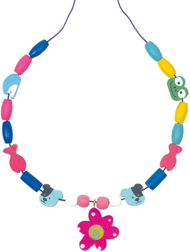 Small Foot coffret de perles en bois - création de bijoux pour enfants-3