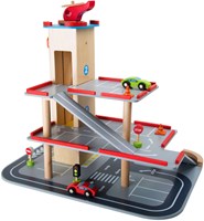 Small Foot garage en bois - jouet avec accessoires et voitures-3