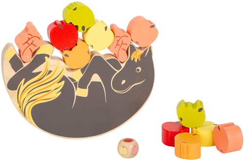 Small Foot jeu d'équilibre en bois cheval - jouet éducatif jeu d'équilibre-2
