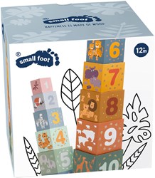 Small Foot cubes à empiler safari carton - jouet éducatif 10 pièces
