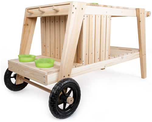 Small Foot cuisine d'extérieur boue avec roues et accessoires-2