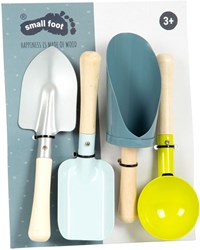 Small Foot - Ensemble de pelles en métal pour enfants, bac à sable et plage