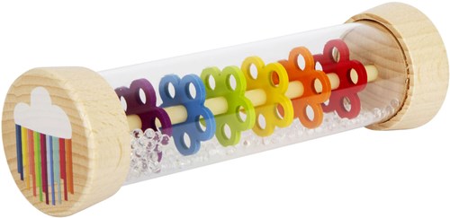 Jouet sensoriel bébé bâton de pluie arc-en-ciel en bois Small Foot-2