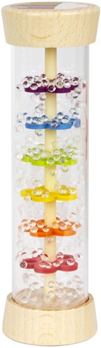 Jouet sensoriel bébé bâton de pluie arc-en-ciel en bois Small Foot-3