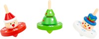Small Foot toupie en bois jouet de Noël - toupie de Noël en bois pour enfants