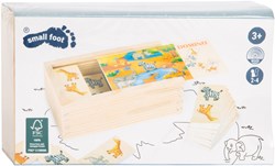 Small Foot domino en bois animaux safari FSC 100% jeu enfant
