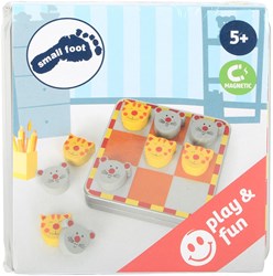 Small Foot - Tic Tac Toe Chat et Souris Jeu de Voyage Magnétique Métal