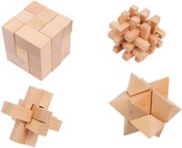 Small Foot casse-têtes en bois set de 4 - jouet éducatif pour enfants-2