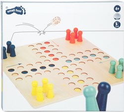 Small Foot - Jeu de société ludo XL en bois pour enfants et famille