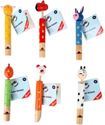 Small Foot flûtes en bois animaux - jouet musical set de 6 pièces