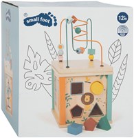 Small Foot cube d'activités en bois safari jouet motricité bébé