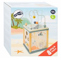 Small Foot cube d'activités en bois monde sous-marin jouet de motricité