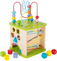 Small Foot cube d'activités bois circuit à billes jouet éducatif-2