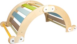 Small Foot cadre d'escalade en bois arche aventure jouet bascule