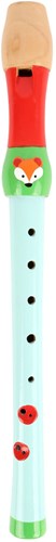 Small Foot flûte en bois jouet musical motif renard pour enfants-2
