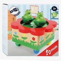 Small Foot boîte à musique en bois grenouille - décoration joyeuse pour chambre d'enfant