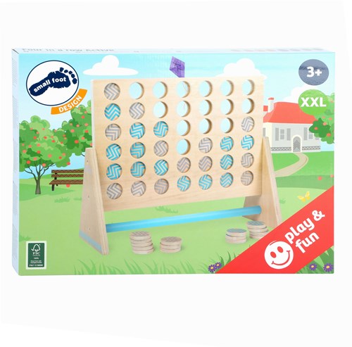 Jeu en bois Four in a Row XXL - jeu de stratégie classique pour enfants