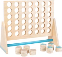 Jeu en bois Four in a Row XXL - jeu de stratégie classique pour enfants-3