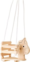 Small Foot balançoire cheval en bois balançoire bébé 145cm intérieur extérieur