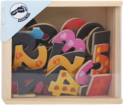 Small Foot chiffres magnétiques en bois - jouet éducatif 37pcs
