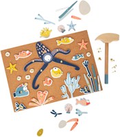 Small Foot jeu de marteau en bois océan - jouet créatif dès 3 ans-2