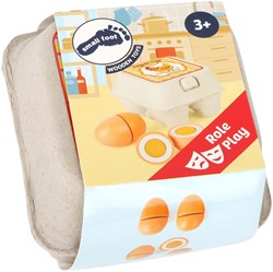 Small Foot œufs en bois jouet - accessoire cuisine 9 pièces
