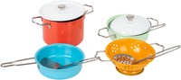 Small Foot - Set d’ustensiles de cuisine jouet avec accessoires, 8 pièces, métal-2