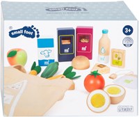 Small Foot set alimentaire en bois végétarien - cuisine jouet 17 pièces
