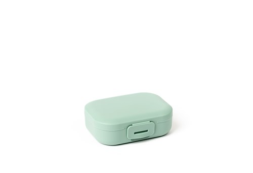Amuse boîte à goûter verte - petite lunchbox pour snacks et fruits