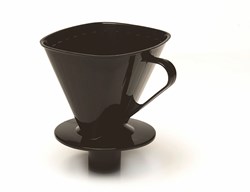 Amuse filtre à café noir avec bec verseur - accessoire cafetière plastique