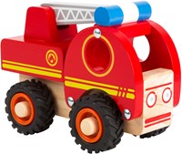 Small Foot camion de pompier en bois jouet avec échelle - bois FSC-2
