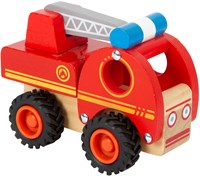 Small Foot camion de pompier en bois jouet avec échelle - bois FSC-3