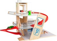 Small Foot garage en bois avec station de lavage - garage jouet-2
