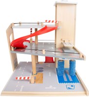 Small Foot garage en bois avec station de lavage - garage jouet-3