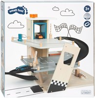 Small Foot garage de stationnement en bois rallye - garage jouet avec voitures