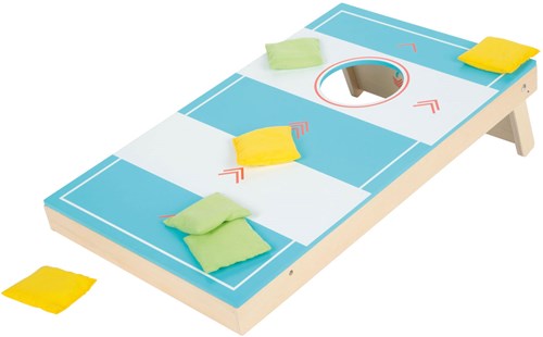 Small Foot - Jeu de lancer en bois 2en1 jardin cornhole sling puck-2