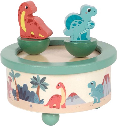 Small Foot boîte à musique en bois dinosaure - jouet enfant certifié FSC