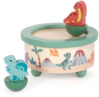 Small Foot boîte à musique en bois dinosaure - jouet enfant certifié FSC-2