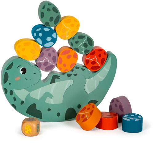 Small Foot jeu d'équilibre en bois dinosaure - jouet éducatif 14 pièces-2