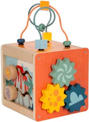 Small Foot cube d'activités en bois spirale motricité dinosaure jouet
