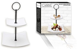 Cuisine Performance Etagere 2-laags 10-14cm mat wit