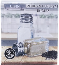 Cuisine Performance Peper en zoutstel glas in doos