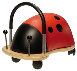Wheelybug porteur coccinelle large - jouet en bois à chevaucher