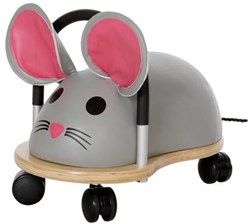 Wheelybug porteur souris small - jouet en bois à chevaucher