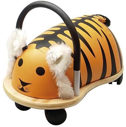 Wheelybug porteur tigre small - jouet à pousser en bois