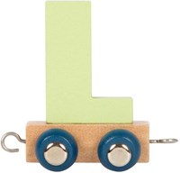 Small Foot train de lettres en bois Polar L - jouet éducatif train